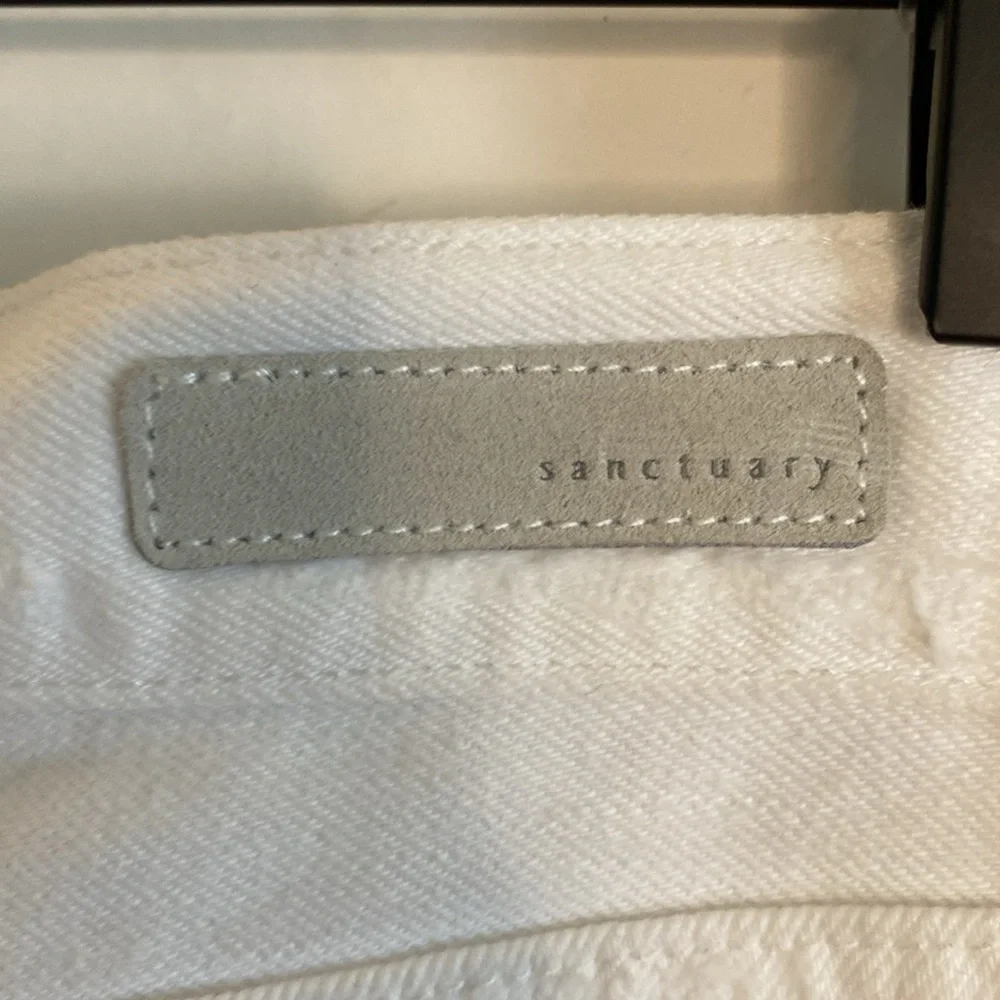Sanctuary Denim white denim skirt ripped cute - Picture 5 of 6